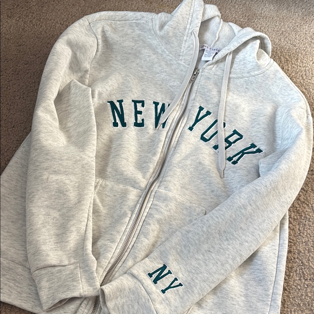 Gray New York Hoodie